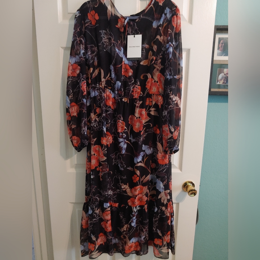 XL Flowy Floral Dress NWT